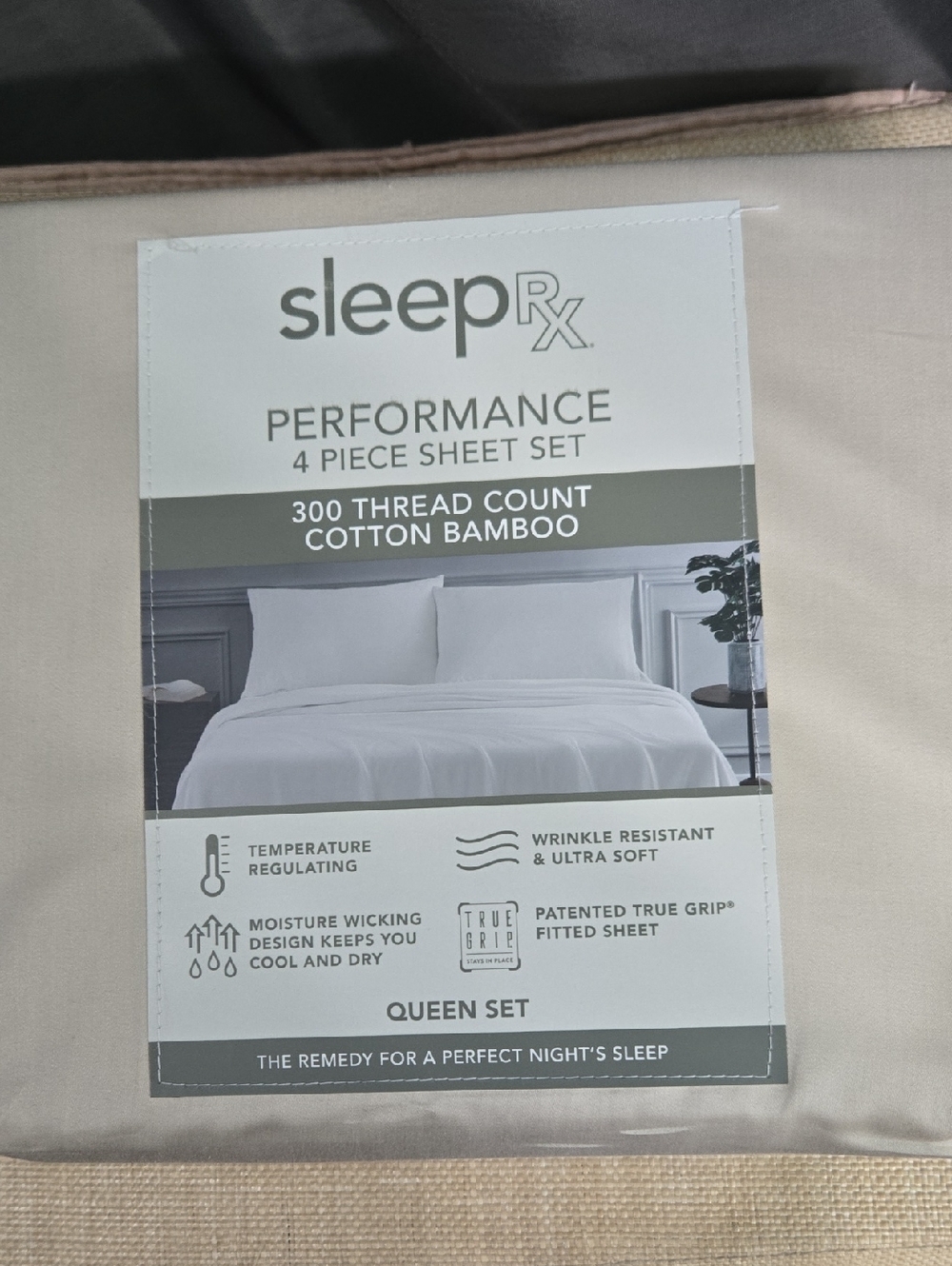 $180 Retail Queen Sheet Set in Beige